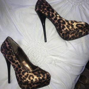 Cheetah print high heels